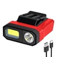 thumbnail image 2 of Clip de sombrero USB luces impermeable LED + COB Camping faro linterna de emergencia Ndcxsfigh Para Estrenar, 2 of 4