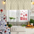 thumbnail image 6 of Yellow Geometric Valances for Windows, Decorative Rod Pocket Window Valance Curtains, Contemporary Art Modern Abstract Short Curtain Drapes for Kitchen/Bathroom/Living Room, 2 Panels, 60" W x 18" L, 6 of 8