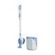 thumbnail image 1 of Yuarrent Escobilla de baño de silicona de fácil instalación con tanque de líquido montado en la pared haciendo limpieza más Juegos de accesorios de baño azul, 1 of 6