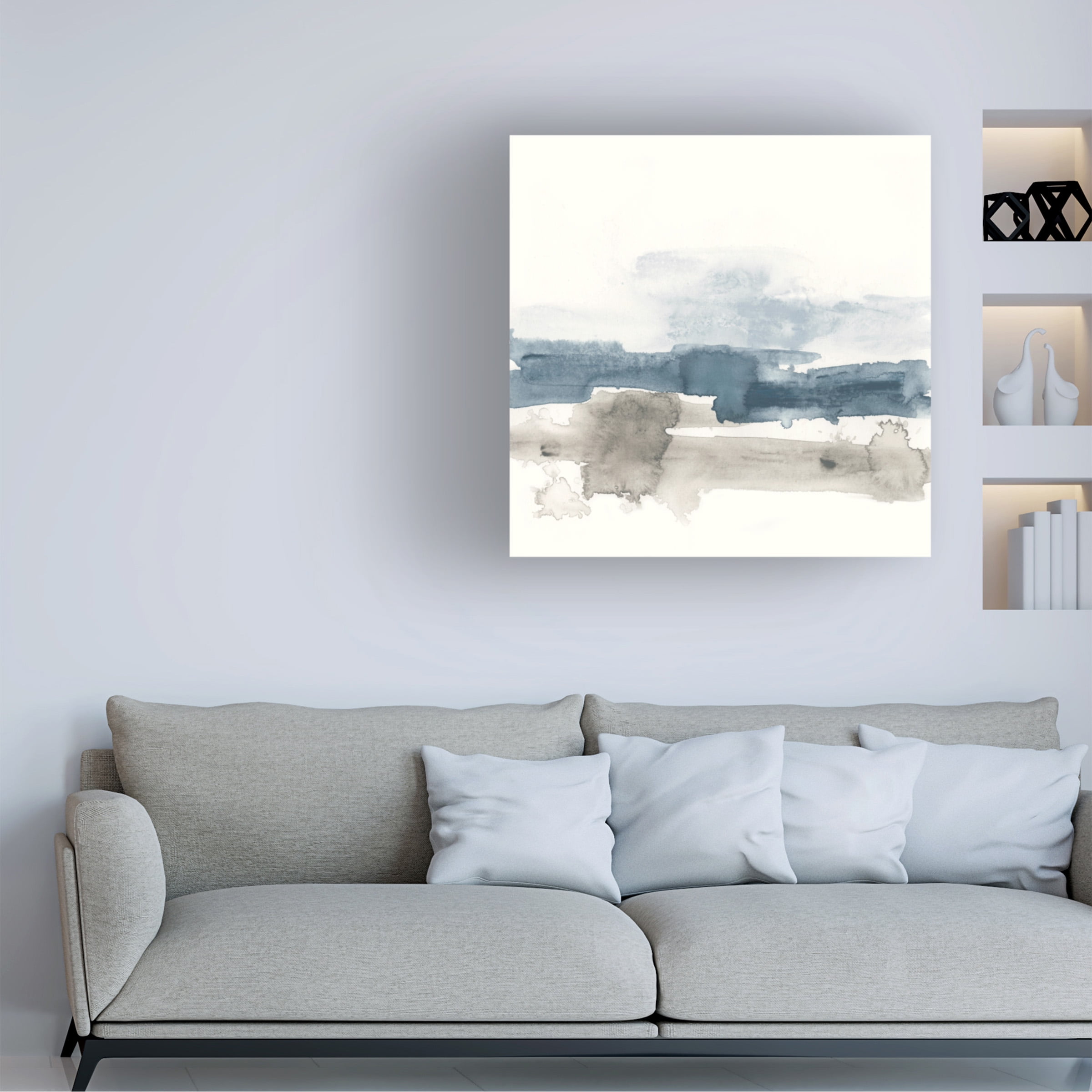 June Erica Vess 'Shoreline Blues II' Canvas Art
