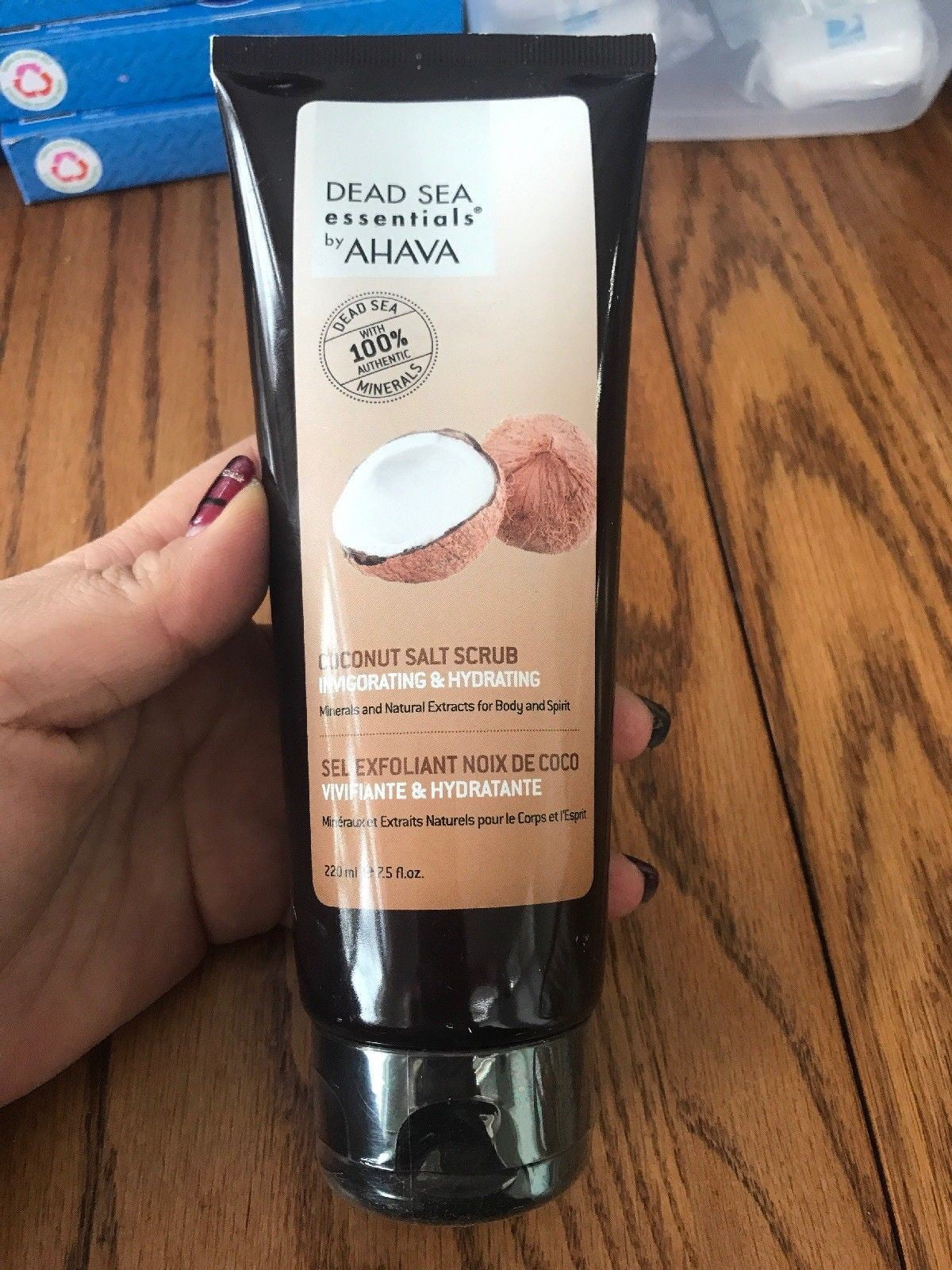 AHAVA Dead Sea Essentials Coconut Salt Scrub 7.5 Oz Ships N 24h