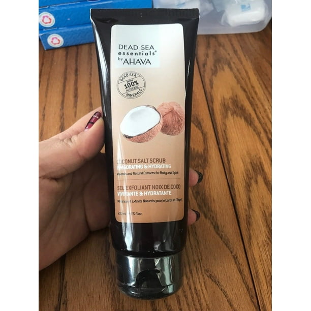 AHAVA Dead Sea Essentials Coconut Salt Scrub 7.5 Oz Ships N 24h