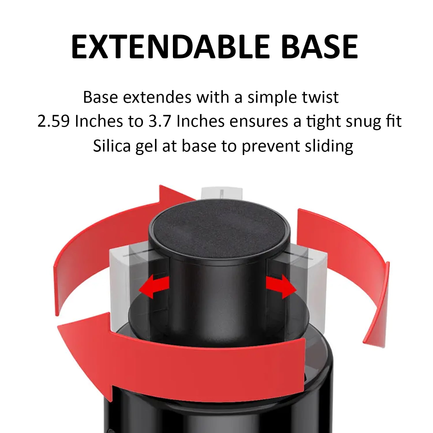 New Car Cup Holder Expander Compatible with Owala FreeSip (32 & 40 Oz. Models), Also Compatible with FreeSip Sway 40oz, Large Water Bottles and Tumblers