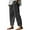 Black, variant on Inleife Womens Plus Size Casual Pants Women Casual Loose Striped Full Length Pants