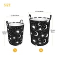 thumbnail image 2 of Lsque Crescent and Stars pattern Laundry Hamper Basket, Tall Woven Rope Hamper Basket for Clothes, Lightweight Storage Basket, Collapsible Waterproof-Small, 2 of 8