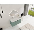 thumbnail image 6 of 36 Inch Floating Bathroom Vanity with Drop-Shaped Resin Basin, Storage Side Cabinet & Soft-Close Doors - Modern Space-Saving Bathroom Furniture (Knockdown Assembly), 6 of 9
