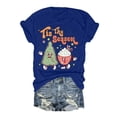 thumbnail image 1 of LUOGENLI T-shirts pour Femmes T-shirts Décontractés à Col Rond Haut à Manches Courtes pour Confort et Style T-shirts Amusants Graphiques pour la Saint-Patrick Bleu m, 1 of 1