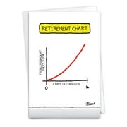 1 Funny Retirement Card with Envelope - Chart C3257RTG
