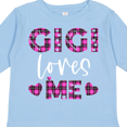 thumbnail image 3 of Inktastic My Gigi Loves Me Hearts in Pink Plaid Boys or Girls Long Sleeve Toddler T-Shirt, 3 of 4