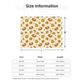thumbnail image 5 of Yiaed Pumpkin Maple Leaves Print Blanket Throw Blanket Soft Cozy Flannel Blanket for Home Bed Sofa Couch Chair-50"x40", 5 of 6