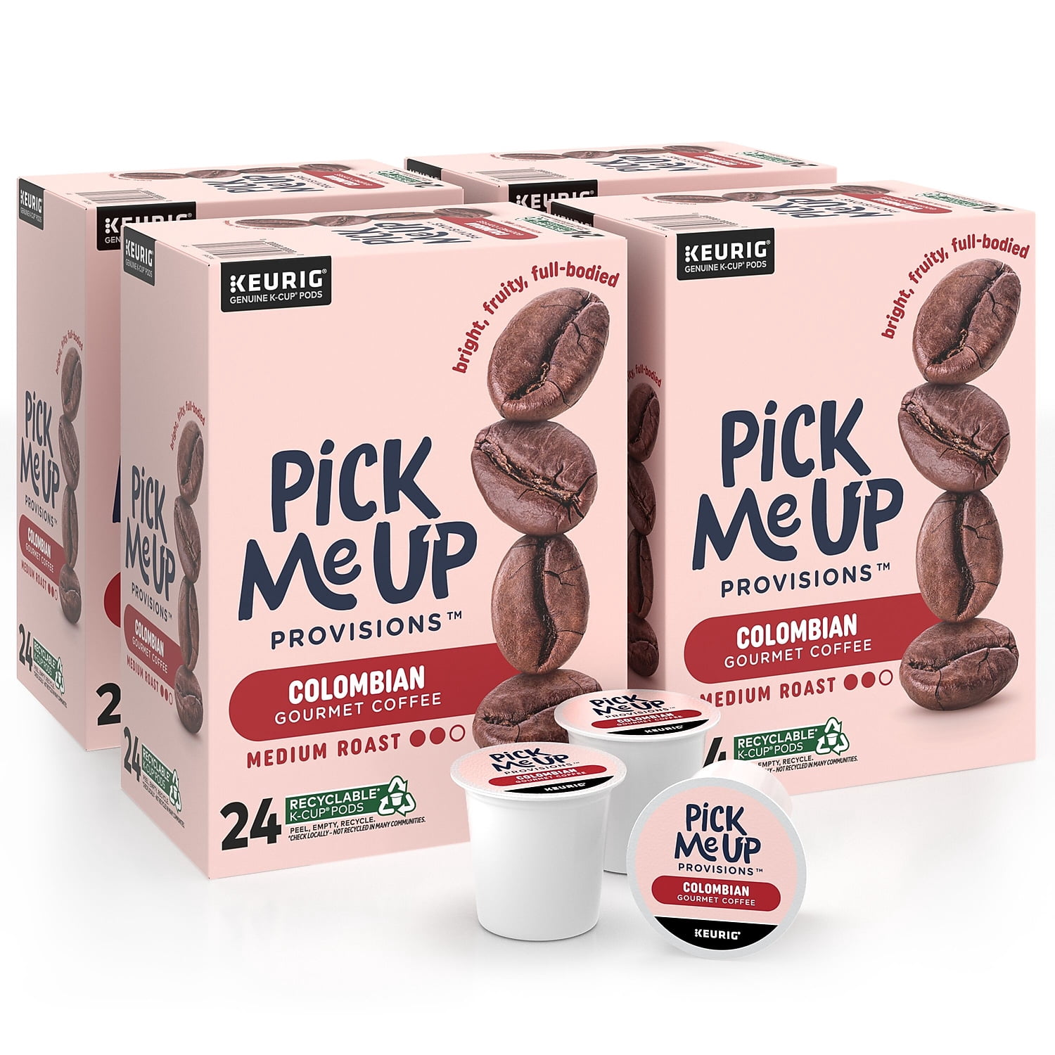 Pick Me Up Provisions Colombian Coffee Keurig K-Cup Pods Medium Roast 96/Carton (52969CT)