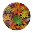 thumbnail image 4 of Orinice Leaves Round Table Cover Stain Resistant Washable Indoor Outdoor Tablecloth Kitchen Dining Wedding Parties 100% Polyester Fiber 31-35, 4 of 8
