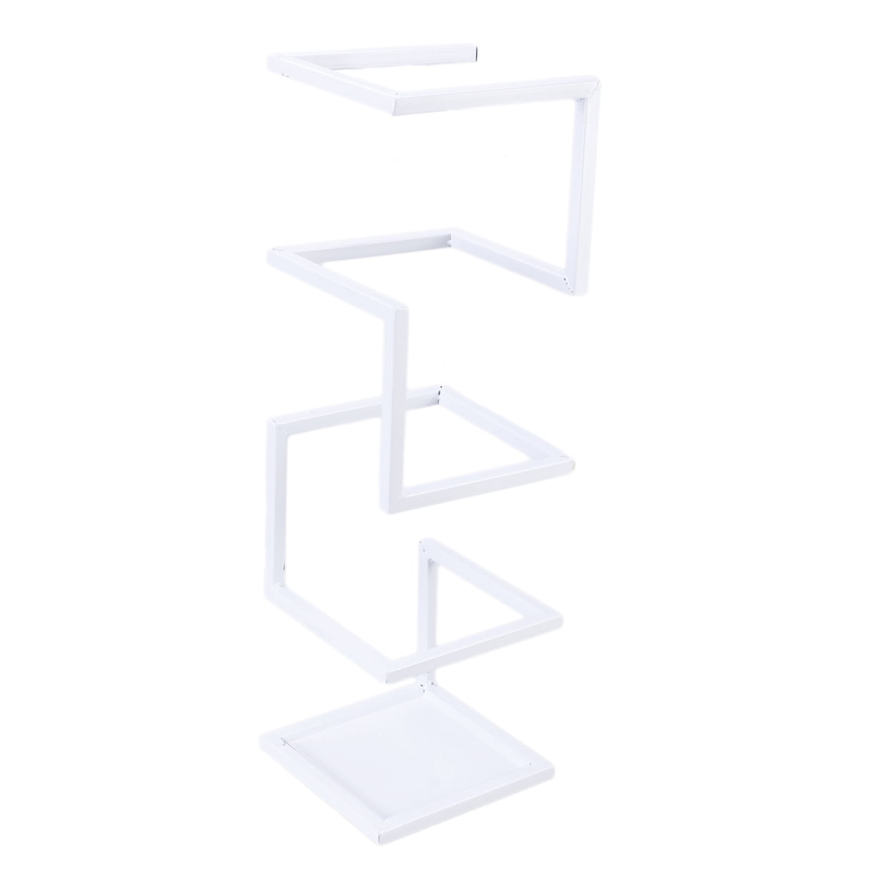GOOHOCHY Sleek Metal Umbrella Holder for Modern Home Decor Easy Access White Finish 10.5 x 10.5 x 18 Inches
