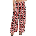 thumbnail image 2 of Poker Print Pants Hearts s Clubs Spades Office Wide Leg Pants Woman Big Size Harajuku Graphic Straight Trousers, 2 of 6