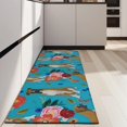 thumbnail image 4 of Dogs with Pioneer Flower Kitchen Rug Mat,Kitchen Runner Rugs Non Skid Washable,Decorative Kitchen Floor Mats for Kitchen,Sink,Laundry,17"X47", 4 of 5