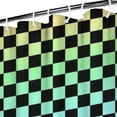 thumbnail image 3 of Gradient Color Checkered Pattern Shower Curtain 36"x72" ,Bathroom Decorative Shower Curtains Set with 12 Hooks,Modern Waterproof Washable Shower Curtain, 3 of 6