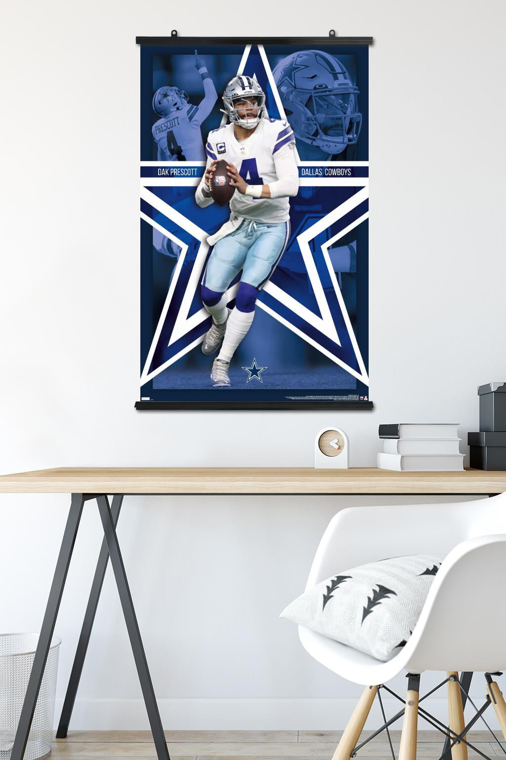 Trends International Nfl Dallas Cowboys - Dak Prescott 22 Framed Wall  Poster Prints Black Framed Version 14.725 X 22.375 : Target