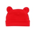 thumbnail image 1 of Gorro de bebé para niños y niñas, gorro de bebé para bebés recién nacidos, gorro pequeño con orejas de bebé, doble capa, cálido, de 0 a 1 años, 1 of 6