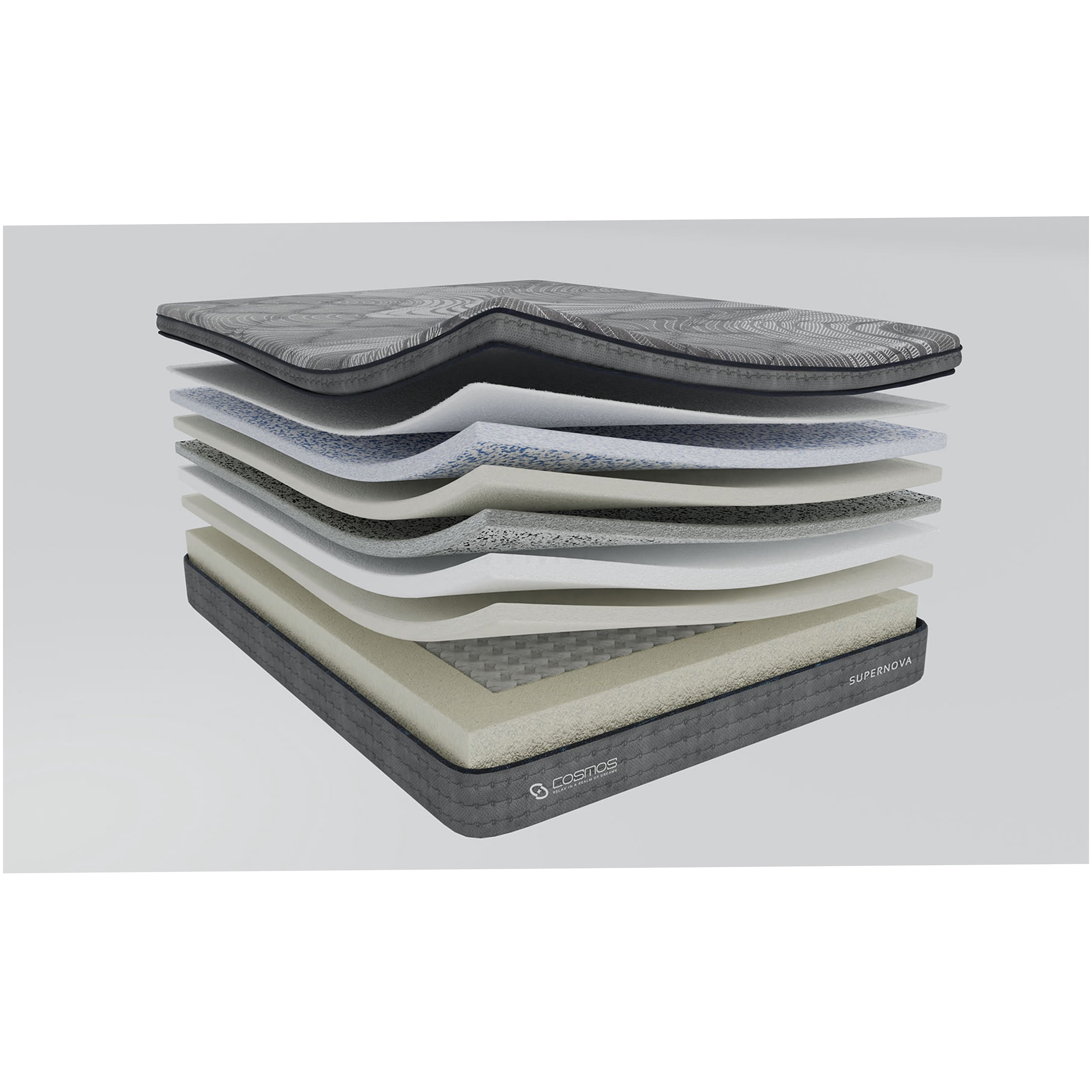 14" California King Hybrid Mattress, Pocket Innerspring with Memory Foam, Plush Support, Motion Isolation, Cooling Gel Infusion, Medium Firm, CertiPUR-US Certified