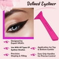 thumbnail image 7 of Eyeliner Stencils Pencil Liquid Waterproof Tool For Liner Makeup Brush Pen Stamp Thin Sharpener Cat Eyes Small Angled Wing Tip | Real Beginners Techniques Eye Shadow Lines Gel Eyebrow Pomade Black, 7 of 7