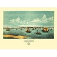 thumbnail image 2 of Rogers 14x11 Gold Ornate Wood Framed with Double Matting Museum Art Print Titled - Provincetown Massachusetts - Rogers 1877, 2 of 4
