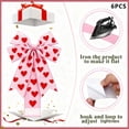 thumbnail image 3 of 6Pcs Valentine's Day Cabinet Ribbons Bows Red Hearts Home Kitchen Decor Ribbon Bows Party Supplies, 3 of 9