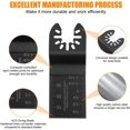 thumbnail image 3 of 12PCS Oscillating Saw Blades with 2 C-Clip Adapter, Wood/Metal/Plastic Oscillating Multitool Blades, 3 of 4