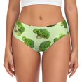 thumbnail image 1 of Fotbe Broccoli 3 Calzones Estampados para Mujer – Ropa Interior de Algodón, Cómoda, Suave y Elástica-3X-Large, 1 of 6