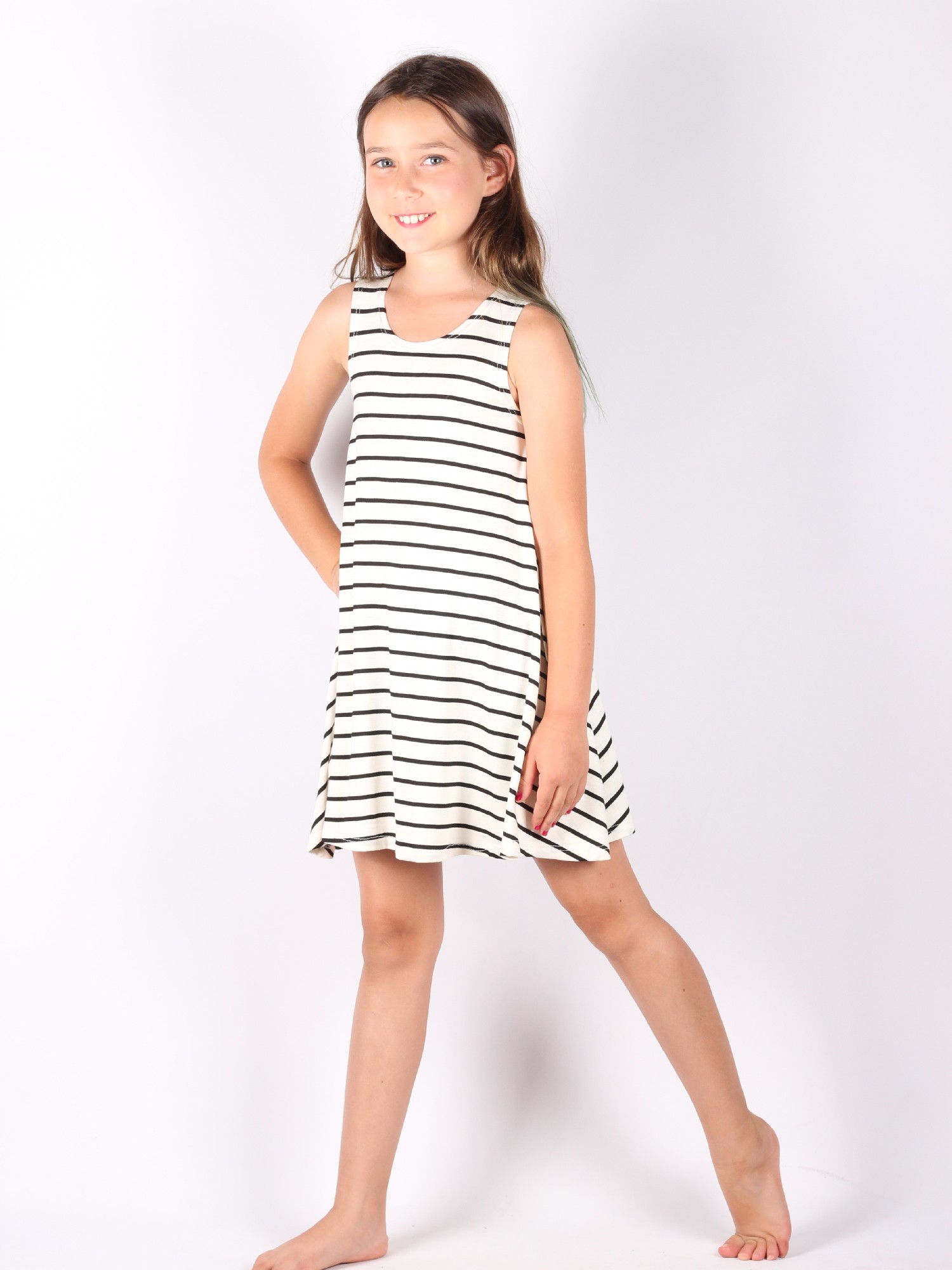 black and white trendy dress