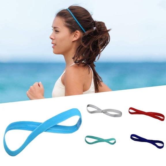 Cheers.US Running Headbands for Women Sweatbands Sports Sweat Bands Mens Workout Thin Fitness Gym Yoga