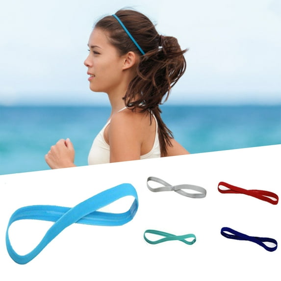 Cheers.US Running Headbands for Women Sweatbands Sports Sweat Bands Mens Workout Thin Fitness Gym Yoga