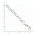 thumbnail image 3 of Sterling Silver 8.5inch Fancy Link Bracelet, 3 of 3