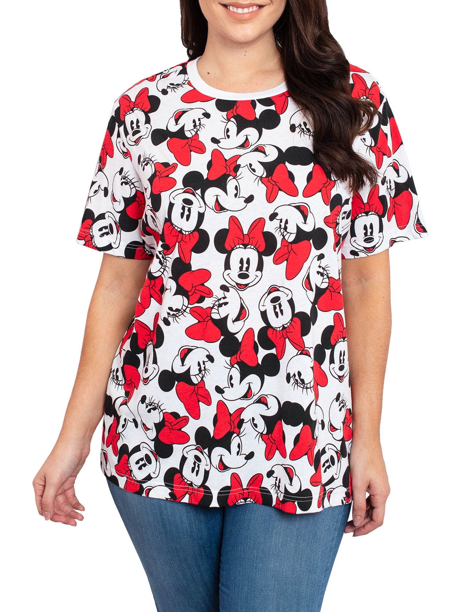 Disney Minnie Mouse Icon Striped T-Shirt for Women Multi 