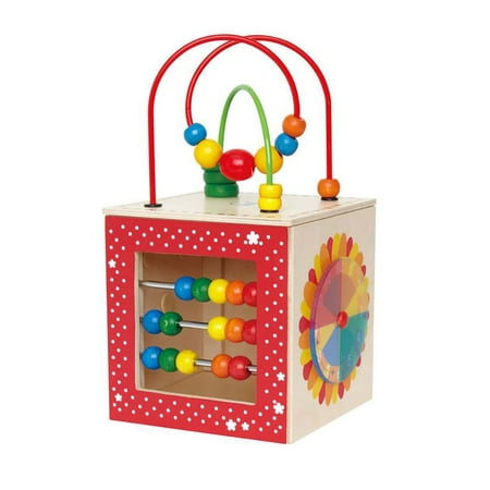 Hape Kids Educational Wooden Discovery Box Bead Maze Activity Center Baby Toy
