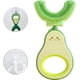 thumbnail image 4 of Cepillo de dientes en forma de U para niños, cepillo de dientes Manual de silicona con forma de aguacate para limpieza bucal, cepillo de dientes en forma de U, 4 of 4