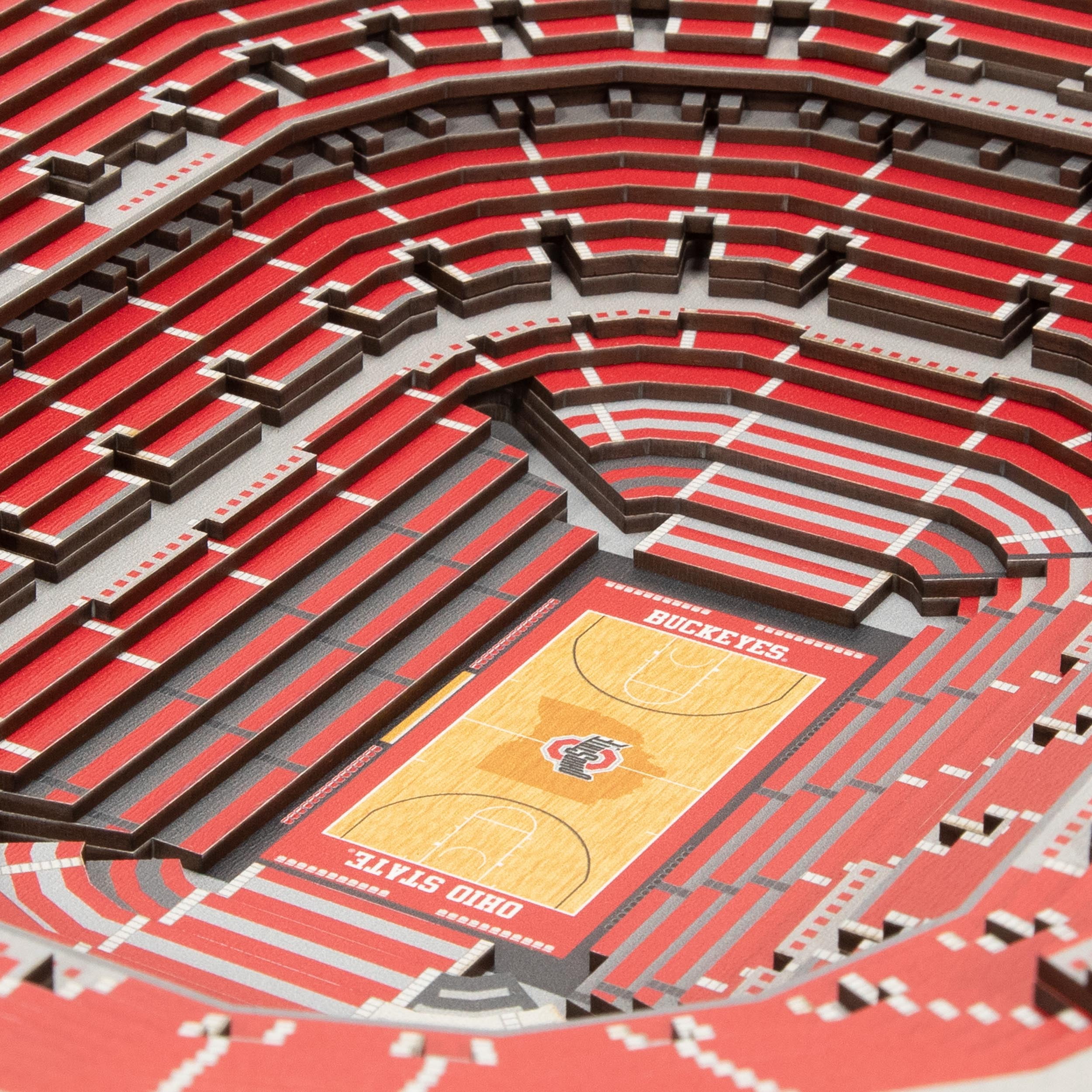 YouTheFan NCAA Ohio St Buckeyes BB 25-Layer Stadiumview Wall Art