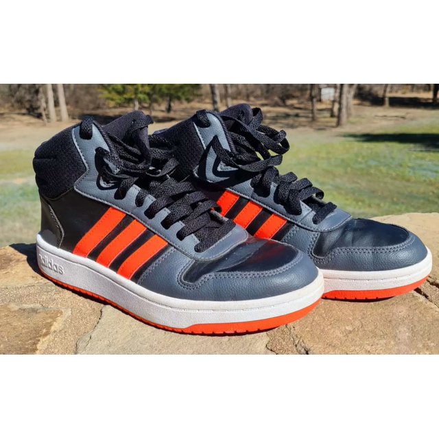 Ad-id-as Hoops 2.0 Mid Mens Size 7 Black Red Basketball Shoes Sneakers GZ7768