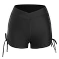 thumbnail image 4 of Roncen Women's High Waisted Swim Board Shorts (Available in Plus) Tummy Control Side Drawstring Swimsuit Bottoms, 4 of 5