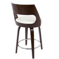 thumbnail image 2 of Cecina Mid-Century Modern Counter Stool by LumiSource, 2 of 8