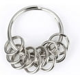 thumbnail image 4 of 50 Pieces Key Rings Key Chain Rings Small Keyring Split Ring for Keys Organization, 10 mm, Silver Color, 4 of 5