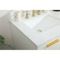 thumbnail image 4 of Elegant Decor Blake 60" Aluminum Alloy MDF Double Bathroom Vanity in White, 4 of 8