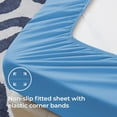 thumbnail image 4 of czcpp-Twin Single Sheets, Soft Microfiber Cooling Sheets Drap Lit with Corner Straps, Calm Blue Deep Pocket Luxury Hotel Cozy Bedding Set, 4 of 4