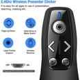 Beboncool 2-in-1 Presentation Remote, USB-C/USB, Magnetic Dongle, 100ft ...