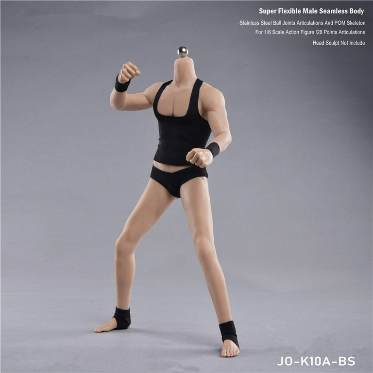 SUPER FLEXIBLE BODY フィギュア JIAOU Doll 1/6 Scale Male Super-Flexible Seamless Body 12