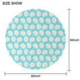 thumbnail image 2 of Round Tablecloth 60 Inch Daisy Table Cover Wrinkle Free Dining Kitchen, 2 of 5