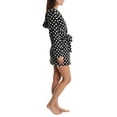 thumbnail image 2 of Nomad Women's Plush Robe - Ladies Lounge & Sleepwear Bottoms - Black and White, X-Large, 2 of 3