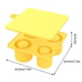 thumbnail image 2 of Xihbxyly oferta diaria Moldeado de gran tamaño con tapa extraíble a prunea de fugas Bandeja para hielo y para cócteles Whisky Bandeja para hielo flexible apilable, 2 of 5