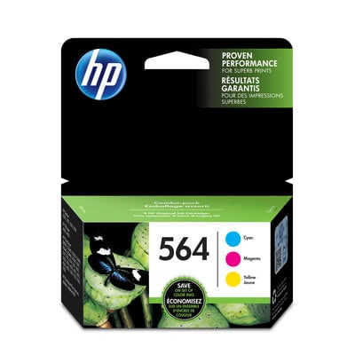 HP 564 3-pack Cyan/Magenta/Yellow Original Ink (Best Price Hp 564 Ink Cartridges)