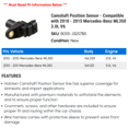 thumbnail image 2 of Camshaft Position Sensor - Compatible with 2010 - 2015 Mercedes-Benz ML350 3.0L V6 2011 2012 2013 2014, 2 of 2