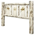 thumbnail image 3 of Montana Collection King Headboard w/ Laser Engraved Bronc Design, Ready to Finish, 3 of 5